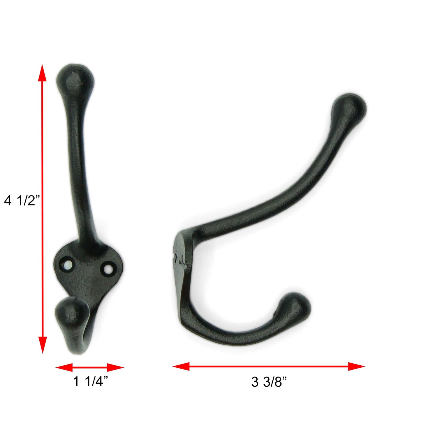 Classic Standard Cast Iron Wall Hooks