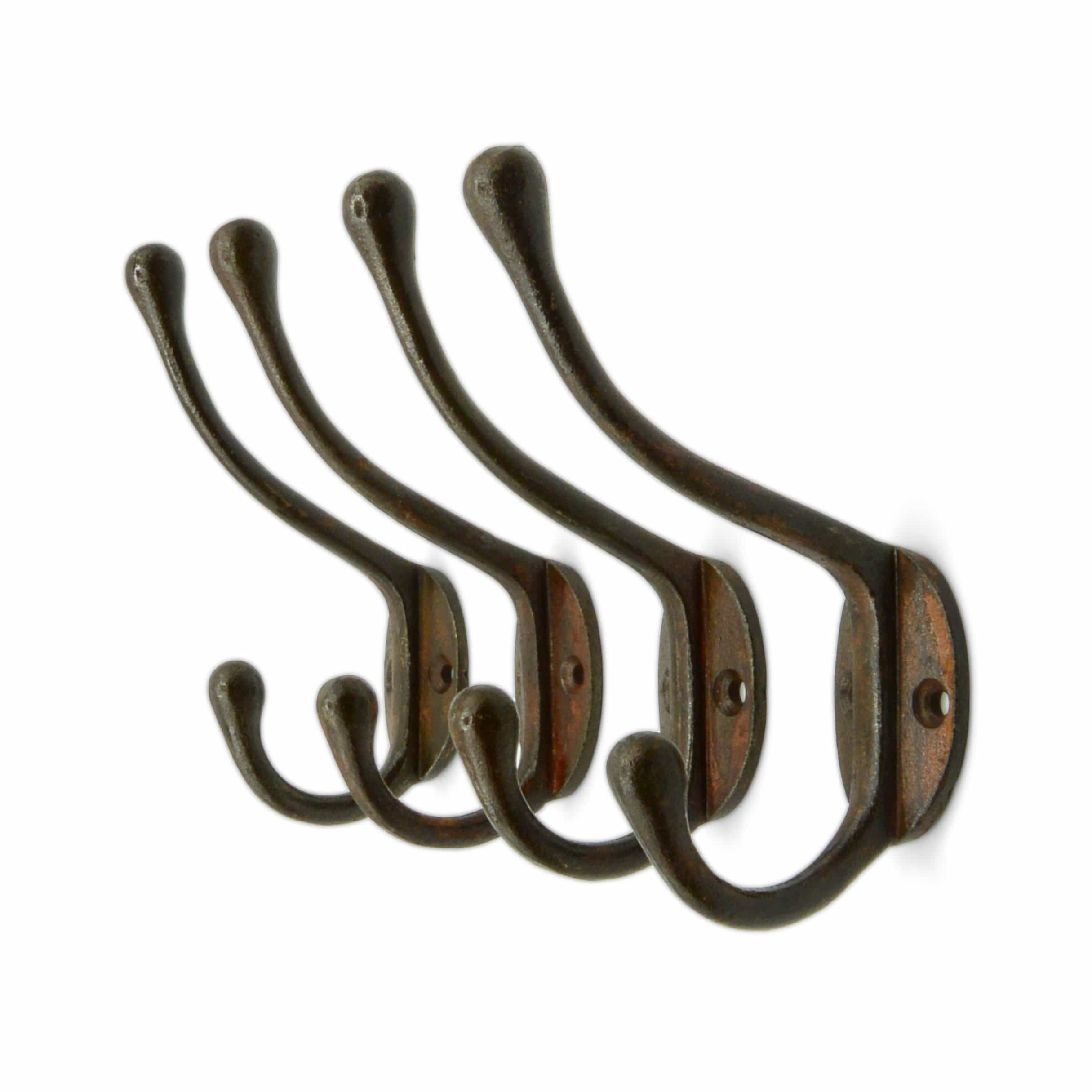 Classic Slender Cast Iron Wall Hooks Craftsman Road